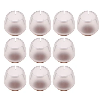 

20 Pieces Chair Leg Caps Silicone Floor Protector Round Furniture Table Feet Covers