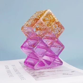 

Crystal Epoxy Resin Mold 7 Grids Square Lipstick Storage Box Holder Casting Silicone Mould DIY Craft Jewelry Making Tool