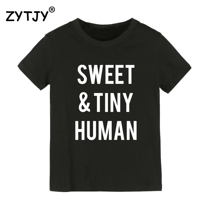 

Sweet and Tiny Human Print Kids tshirt Boy Girl t shirt For Children Toddler Clothes Funny Tumblr Top Tees CZ-131