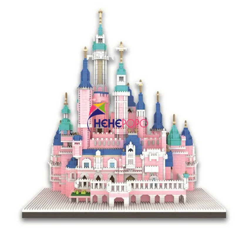 

Mini Blocks 6300pcs Architecture Building Bricks Tale Castle Model Educational Toys Anime Juguetes Girls Gifts for Kids 7822