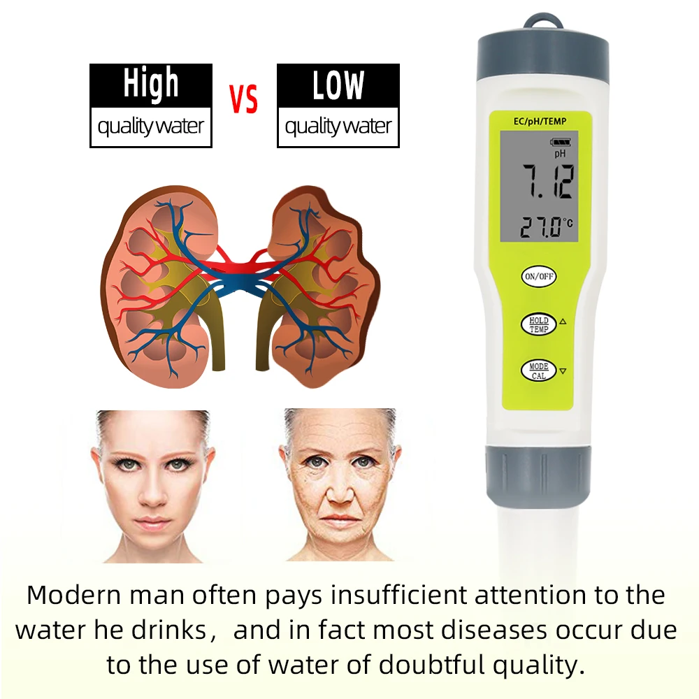 Generic Ph Meter 3 In 1 Ec Water Conductivity Meter Ph Meter Jumia Nigeria