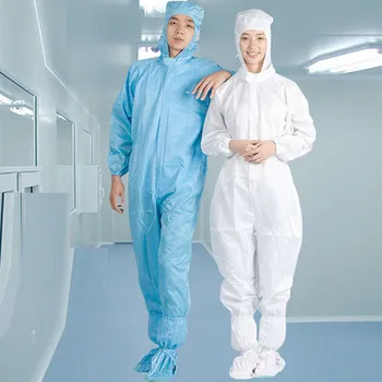 

Medical Anti-Virus Suit Disposable Protective Clothing White Coverall Hazmat Suit Factory Hospital Isolation Safety Clothing