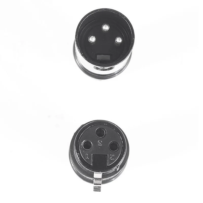 AMS-20Pcs 3Pin XLR кабель для мужчин женщин удлинение микрофона проводной микрофон Кабельный штекер аудио разъем Mic адаптер аудиоразъема
