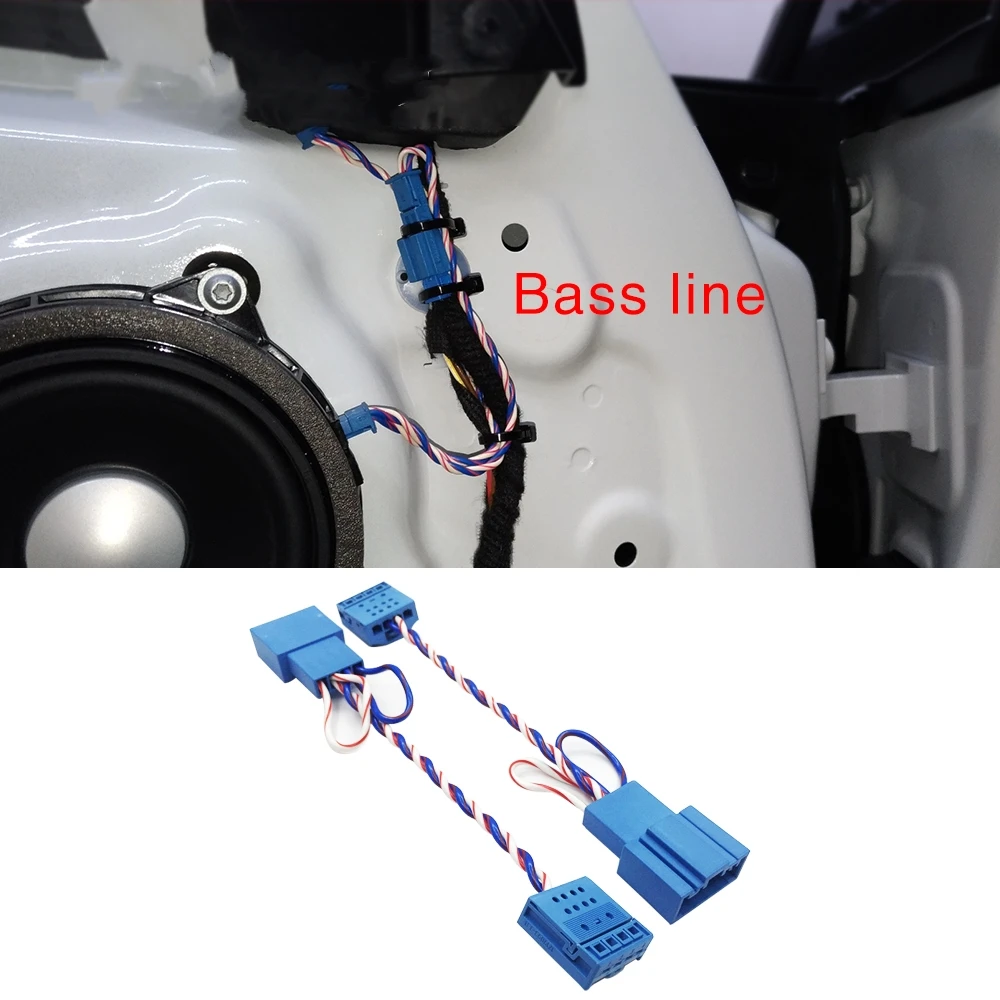

Subwoofer cables for bmw F10 F11 F15 F25 F30 G30 F32 G11 G01 E90 E70 bass adapter bass plug connection wires line thread string