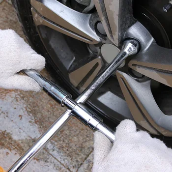 

Cross Tire wrench Repair Car Auto Folding Spanner Socket Nut Lug Tyre Change
