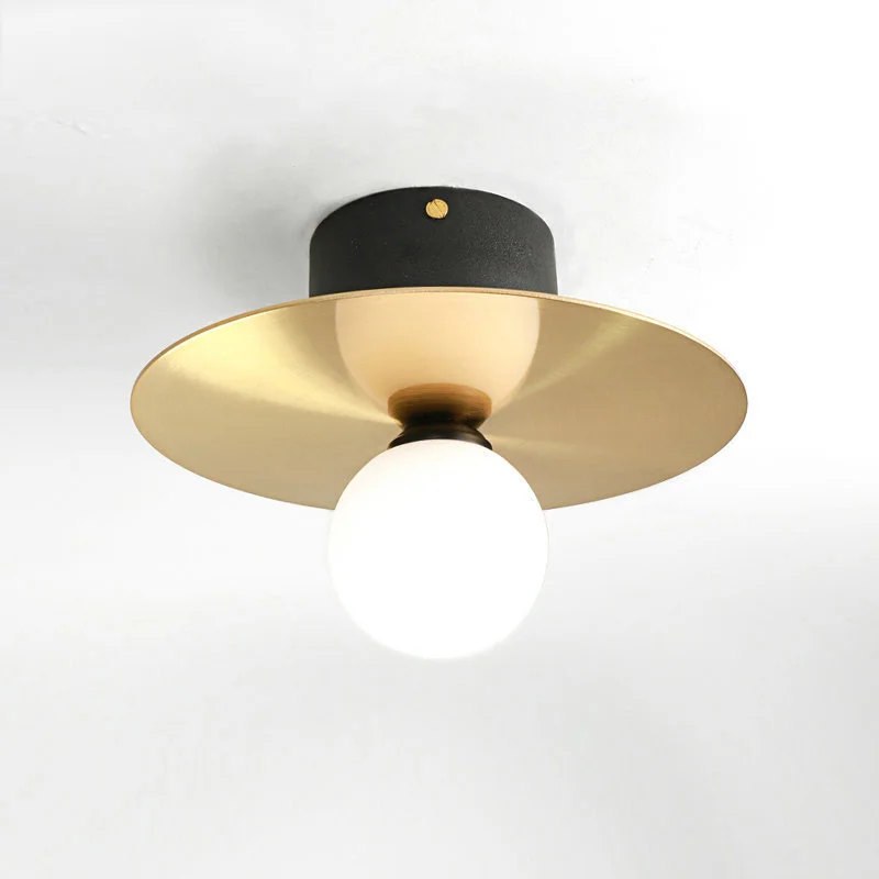 

Nordic Led Ceiling Lights Copper Gold Study Aisle Bar Kitchen Living Room Ceiling Lamp Modern Simple Plafondlamp Light Fixtures