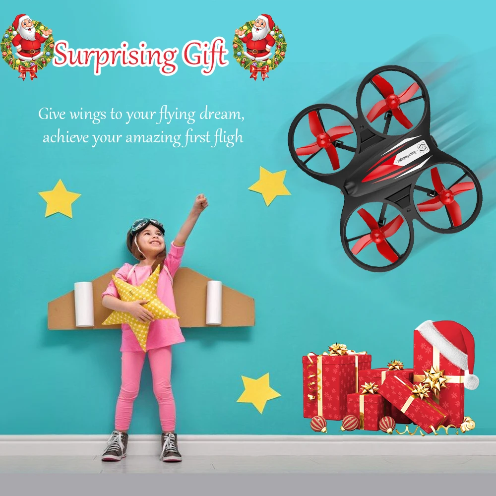 KF608 мини дрона с дистанционным управлением супер стабилизированный Квадрокоптер Безголовый режим 3D рулон Скорость переключатель для начинающих для детей на День всех святых в подарок