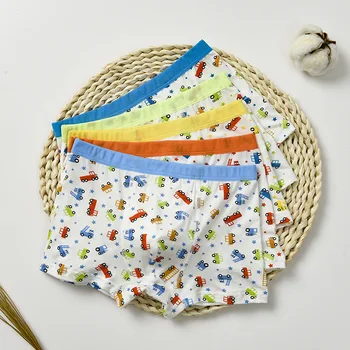 

Cartoon Boys Underwear Soft Breathable Random Colors Boys Boxer Kids Underwear Boy Underpants Boxer Modal Soft for Baby