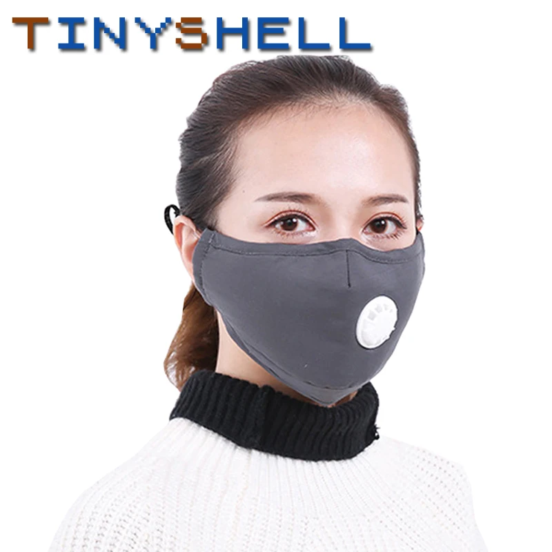 

DROPSHIPPING Multi Color Cotton PM2.5 Black mouth Mask anti dust mask Activated carbon filter Windproof Mouth-muffle bacteria