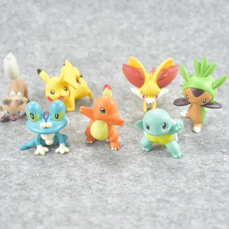 4 см оригинальный Fennekin Squirtle Charmander Froakie Pkchuu Новая коллекция куклы экшн-игрушки pks фигурки модель подарок на Рождество игрушки