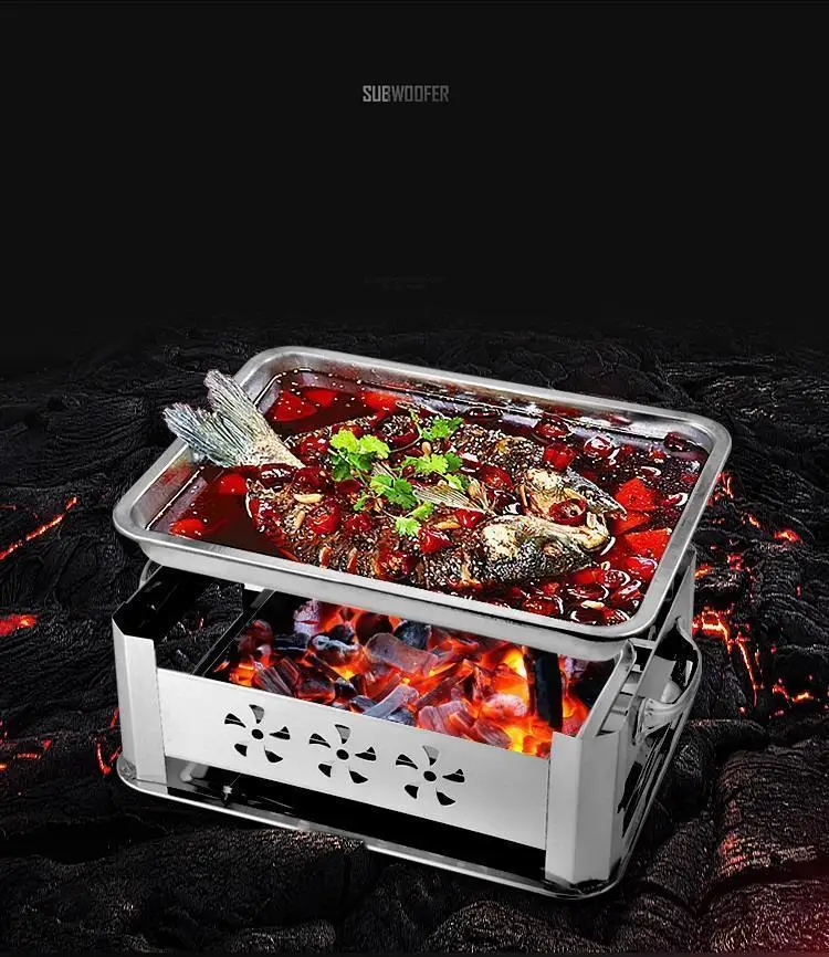 Mangal Izgara решетка решетки мини barbacoa De углерода для наружного барбекю коммерческий гриль чурраскира морепродукты рыба барбекю тарелка
