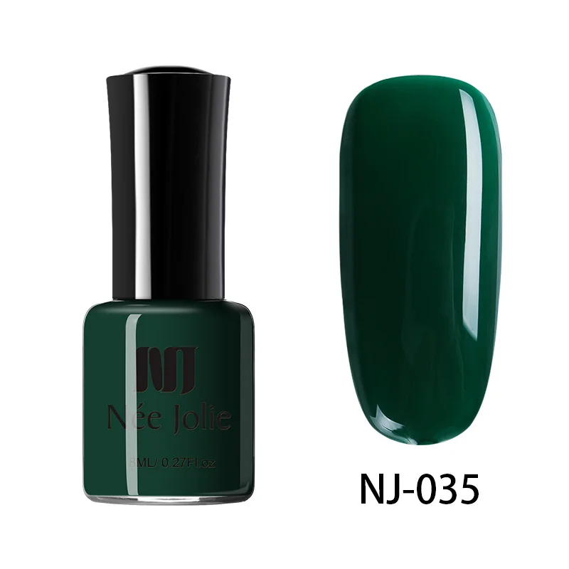 NJP-035 NEE JOLIE 8 мл Лак для ногтей чистая Серия матовый эффект лак для ногтей 7,5/3,5 мл зеркальный лак для ногтей 64 Цвета Доступные украшения - Цвет: NJP-035
