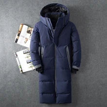 Tcyeek, новинка, брендовая длинная куртка на утином пуху, Мужская зимняя теплая куртка на утином пуху, Мужская одежда, корейская мода, пуховик, парка Hiver 201833