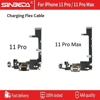 

Original Charging Flex For iPhone 11Pro USB Plug Charger Port Dock Connector With Mic Headphone Audio Cable For iPhone11 Pro Max