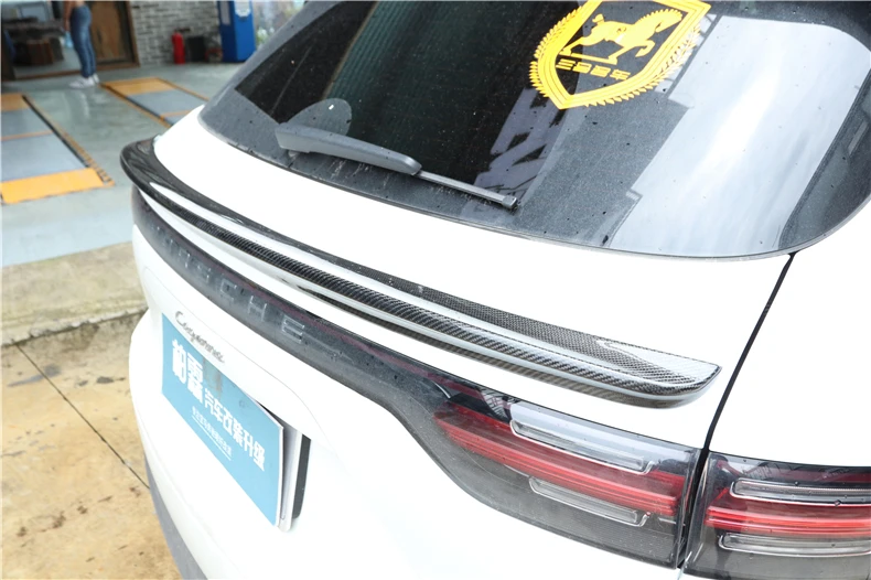 Спойлер из углеродного волокна для Porsche Cayenne крыло спойлера высокое качество модификация автомобиля аксессуары
