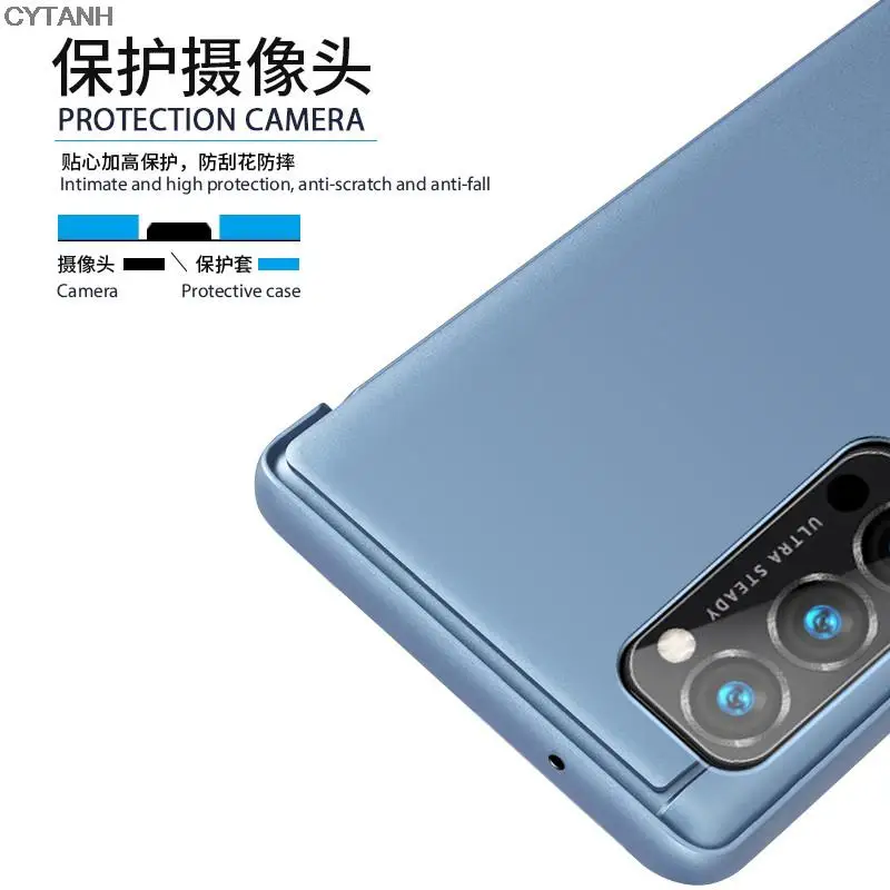 Poco X3 Pro Case Smart Mirror Magnetic Flip Covers For Xiaomi Pocophon poco x3 nfc x 3 pro x3pro pocox3 6.67" book stand phone case smart mirror flip case