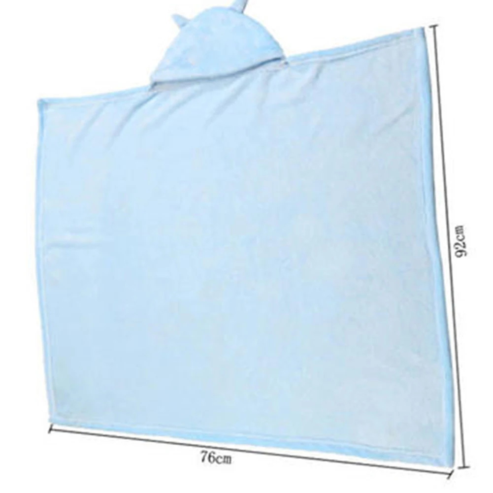 Модное милое мягкое Коралловое флисовое детское банное полотенце детское теплое полотенце с капюшоном s