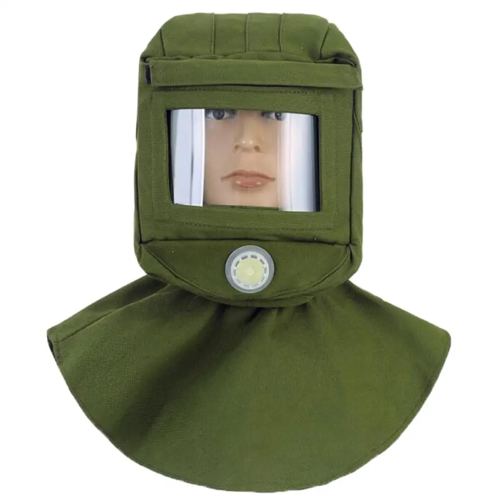 Thicken Sand Blasting Hood Cap Anti Dust Anti Wind Equipment Vent Design for Grinding Dust