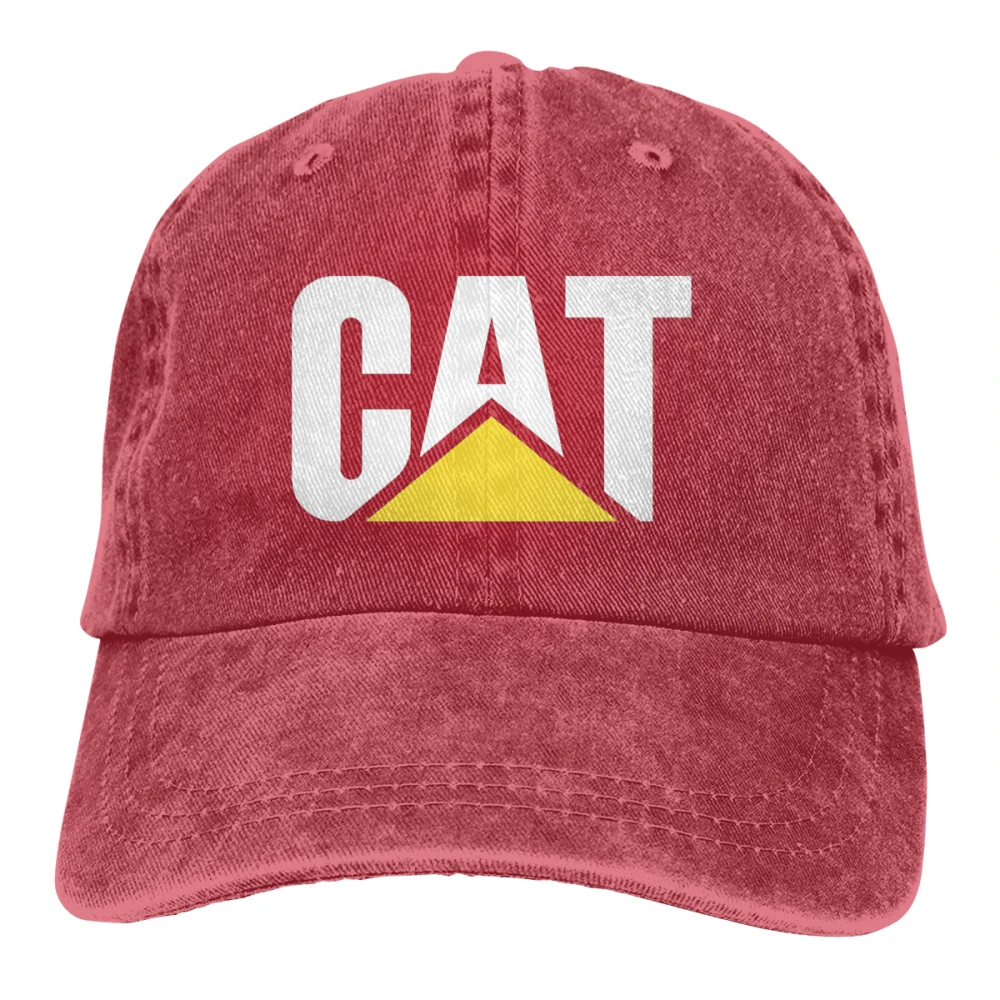 Кошка Casquette черный унисекс Мужские Женские джинсовые бейсболка с ремешком кепки Регулируемый Гольф папа шляпа