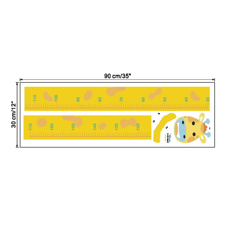 Деревянная настенная подвесная детская линейка роста Stadiometer детская комната Таблица роста домашний Декор Съемный рост наклейки на стену