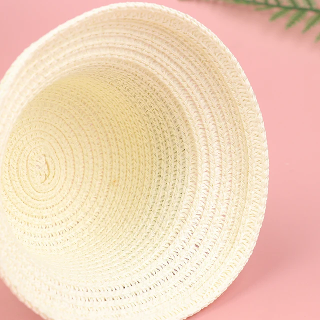 Fashion Doll House Hand-woven Straw Hat For 1/6 Doll Accessories Decoration For Blyth 6
