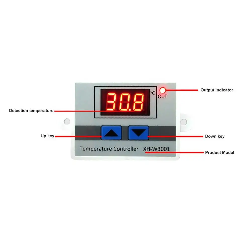 Xh-W3001 цифровой термостат температурный переключатель микрокомпьютера контроль температуры Лер контроль температуры переключатель