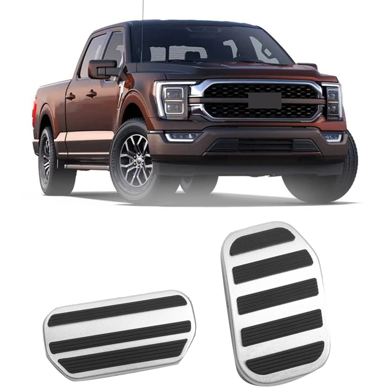 AT Car Pedals Cover for Ford F150 F 150 2021 Fuel Gas Pedal Brake