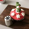 4pcs/set Cake Cream Nozzle Pastry Tool Stainless Steel Cupcake Russian Pastry Cream Tips Bakeware Christmas Icing Piping Nozzles ► Photo 2/6