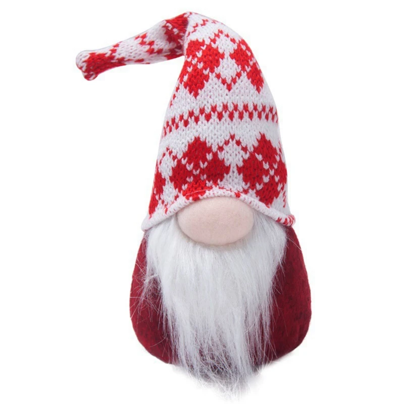 Рождественские куклы Санта-Клауса ручной работы шведский гном мягкая игрушка орнамент с рождественской елкой Санта-Клаус Рождественское украшение - Цвет: A