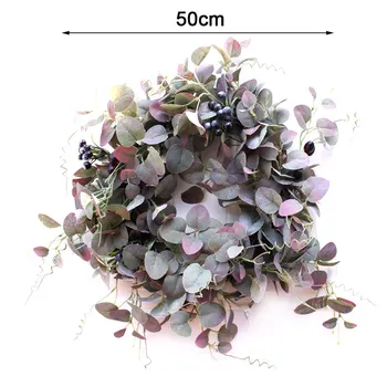 

Weddinng Artificial Rose Flower Wreath Silk Simulation Spring Wreath For Front Door Wall Hanging Window Wedding Party Decor