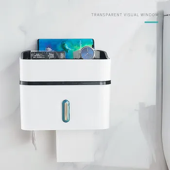 

multifunctional Free Punching Tissue Box Paper Towel Organizer bathroom accessories Waterproof Tissue Case HolderToilet Paper