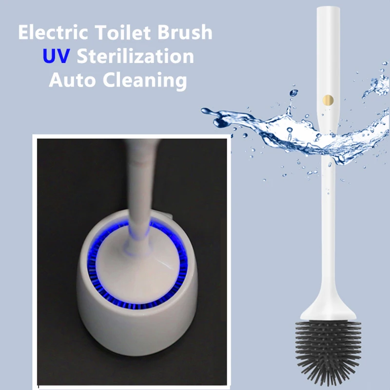 Smart Toilet Brush With Uv Sterilization, Electric Self Cleaning Brush