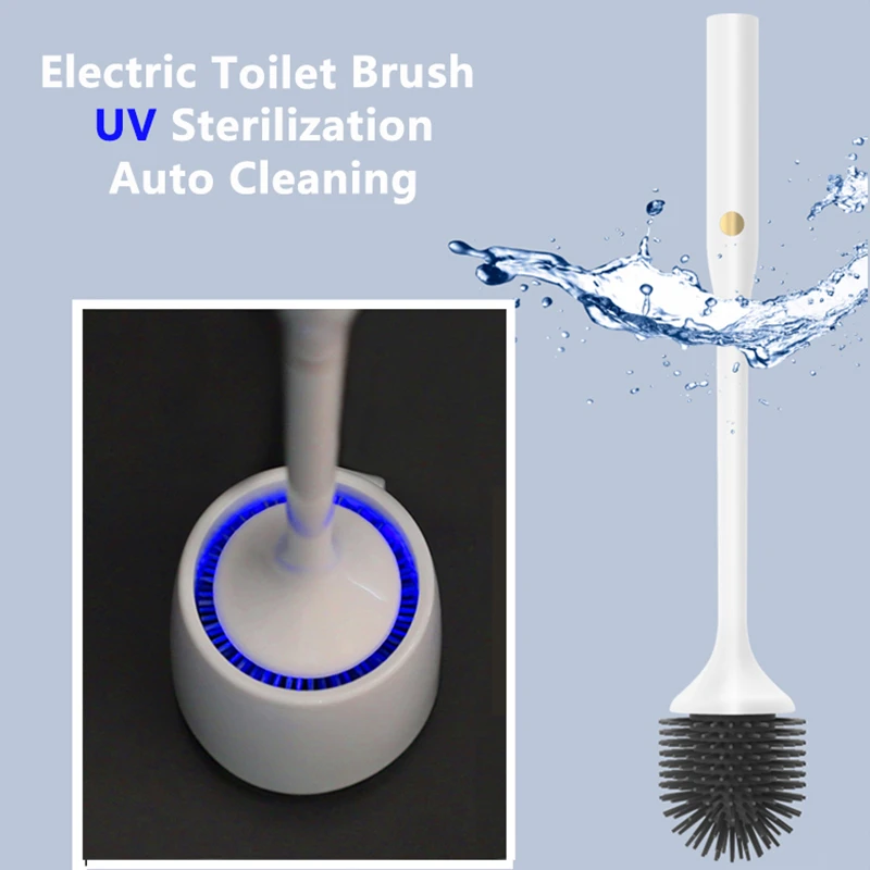 Smart Toilet Brush With Uv Sterilization, Electric Self Cleaning Brush