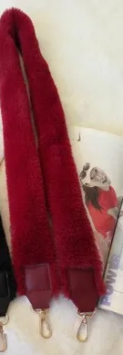 Maomao плечевой ремень дамская сумочка аксессуары с плюшевым плечевым ремнем Модный ручной коносамент сменный плечевой ремень - Цвет: B