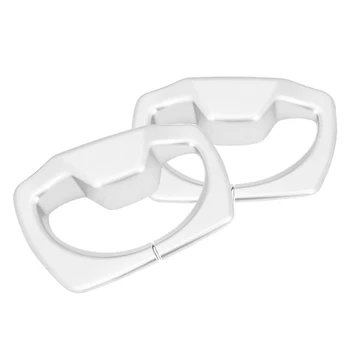 

2pcs Car B Pillar Seat Safety Belt Decor Cover Trim With Double Sided Self-Adhesive Tape For BMW 3 4 Series F30 F32 2013-2016