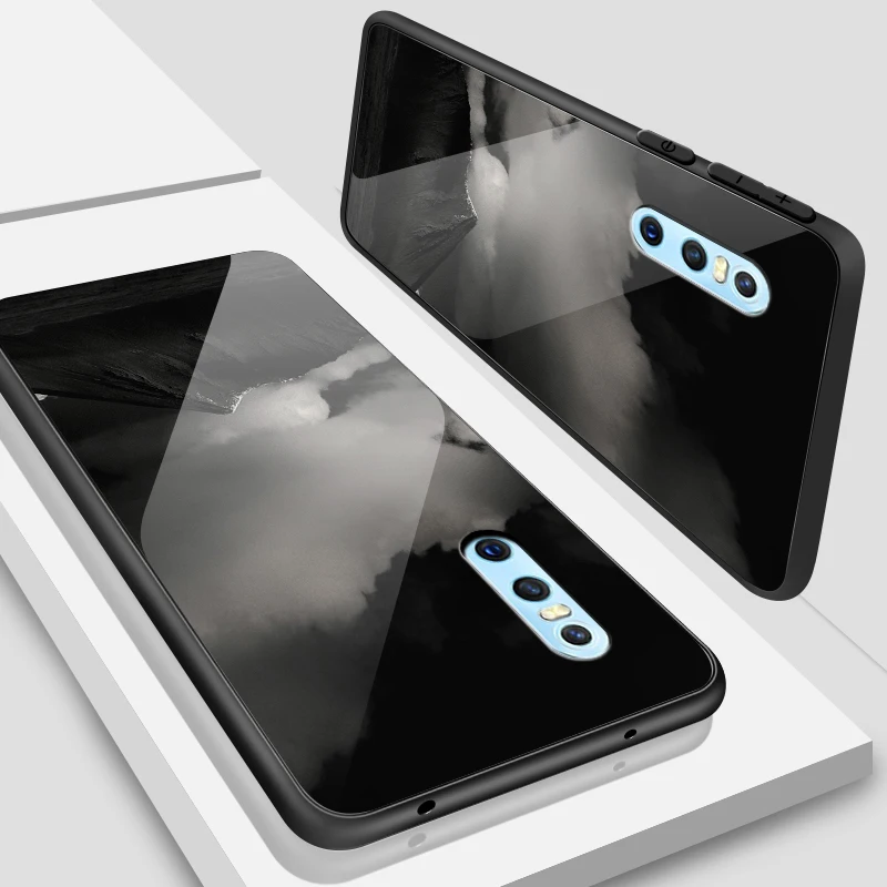 W349 Мобильный телефон крышка для Vivo V5S V7 плюс V9 V11i закаленное Стекло чехол X21i UD X23 X27 Pro Y3 Y71 Y75 Y97 Y5S Y79 Y83 Y85 Y93 ракушками - Цвет: W349