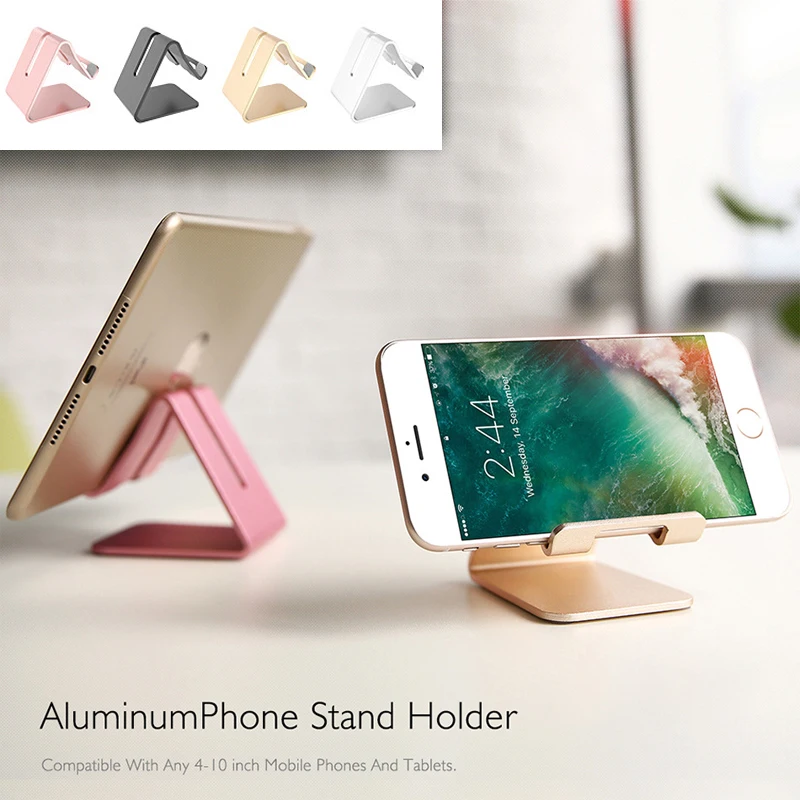 

Desktop Holder For iphone Huawei Samsung Xiaomi Tablet Stand for iPad Pro 11 10.5 10.2 9.7 mini Metal Phone Holder Tablet Stand