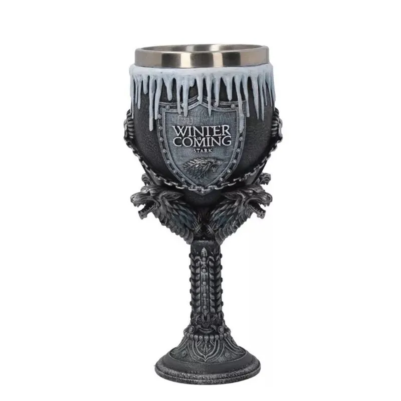 

Game of Thrones House Stark Coffee Mugs Stainless Steel Resin Cups and Mugs Creative Beer Drinkware Mark
