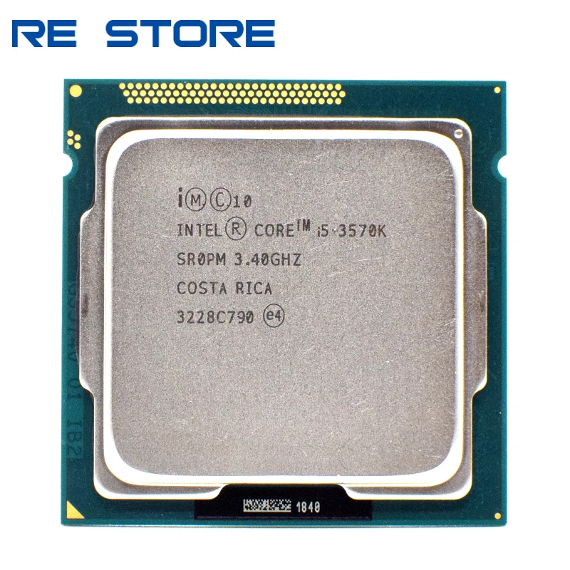 used Intel Core i5 3570K 3.4GHz 6MB 5.0GT/s SR0PM LGA 1155 CPU Processor