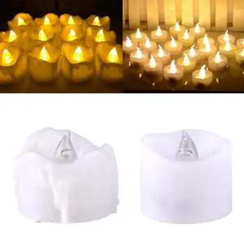 

Mini Plastic Candle Lamp Flickering Flameless Home Bedroom Decorations