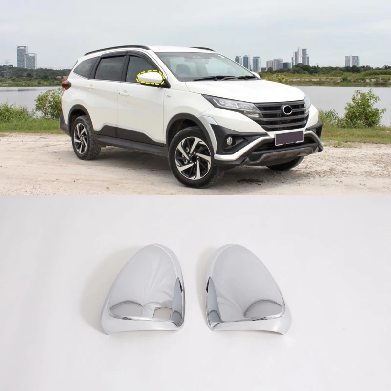 

For Toyota Rush Daihatsu Terios F800 F850 2018 2019 Exterior Side Door Rear View Mirror Cover Trim Car Styling