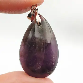

Genuine Natural Auralite 23 Purple Red Pendant 28x18x11mm Canada Water Drop Women Necklace Fashion Stone AAAAA