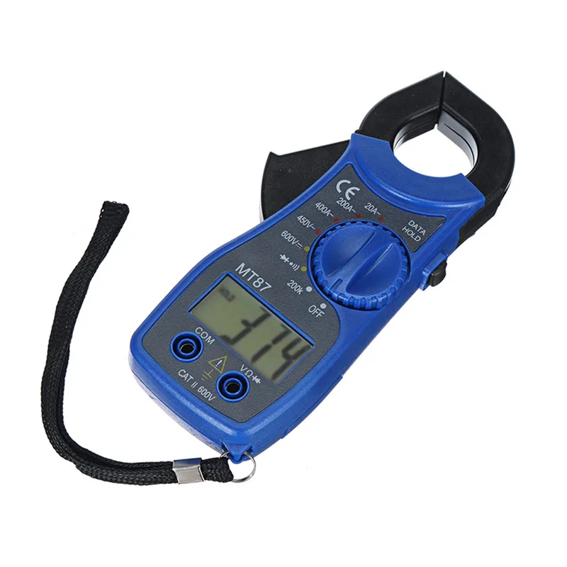 ALLSOME MT-87 Portable LCD Digital Clamp Meters Multimeter Amper Clamp AC/DC Voltage Tester Current Tester Meter CJ007