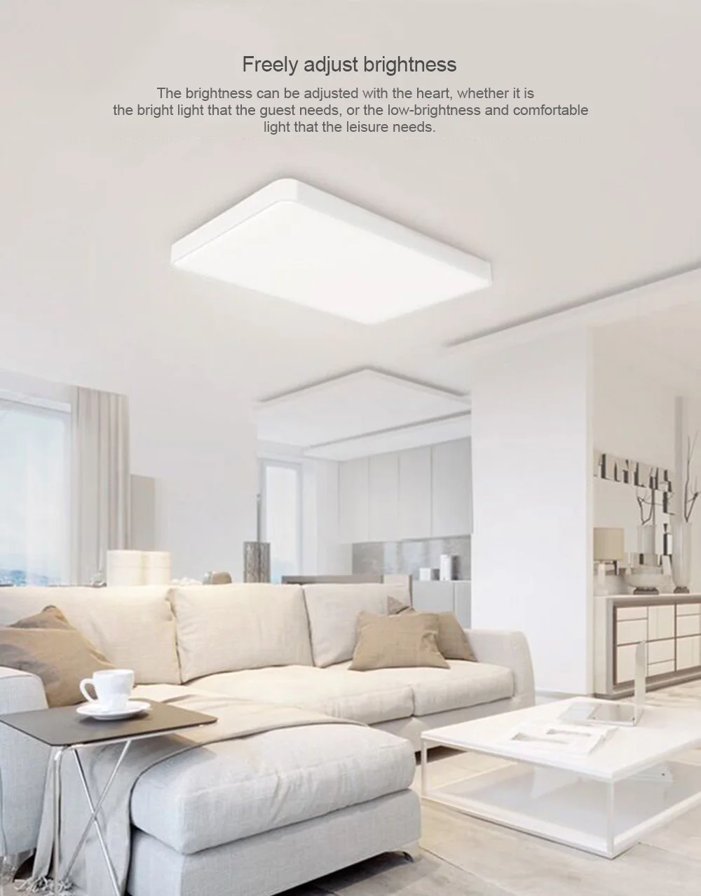 Yeelight простой светодиодный потолочный светильник Pro для гостиной пылезащитный Wifi Voice Mijia Mi Home App Smart control Ra95 большой потолочный светильник
