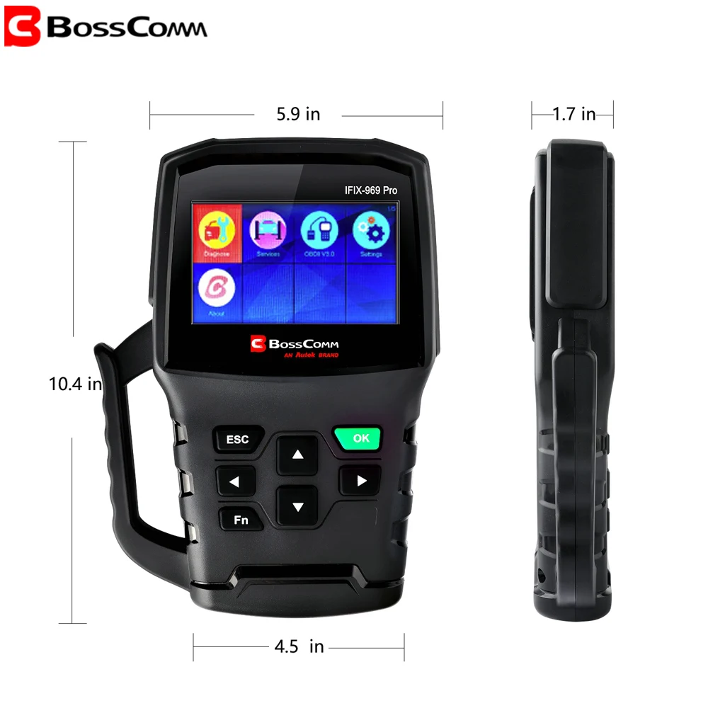Autek IFIX 969 Pro OBD2 диагностический сканер инструмент полная система Автомобильный
