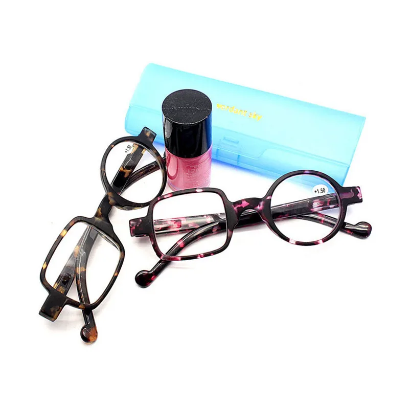 SEEMFLY, новинка, Ретро стиль, асимметричные круглые и квадратные очки для чтения, женские и мужские очки для дальнозоркости, очки для дальнозоркости+ 3,5