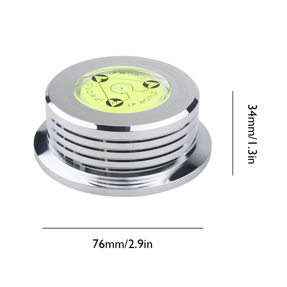 Premium Vinyl Record Player Turntable Stabilizer with Aluminum Alloy Weight Clamp