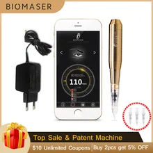 Biomaser E008 приложение Перманентный макияж машина ручка для бровей Губы подводка для глаз смартфон приложение Перманентный макияж питание