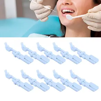 

10pcs Dental Clinic Plastic Snap X-Ray Film Holder Clip Dentist Tool Accessory For steam autoclave chemiclave cold disinfectants