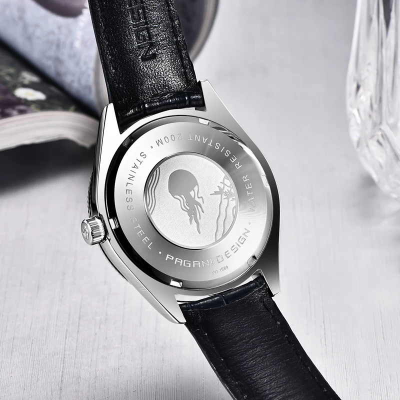 PAGANI DESIGN 2023 Men Quartz Wristwatches Top Brand Luxury Watch For Men VH65 Sports Automatic Leather Clock Relogio Masculino